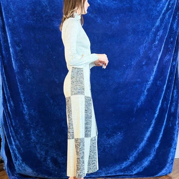 Vintage 70s Wenjilli Silver Lurex Maxi Dress| Small| Bust- 38| Vintage VTG - Picture 2 of 5